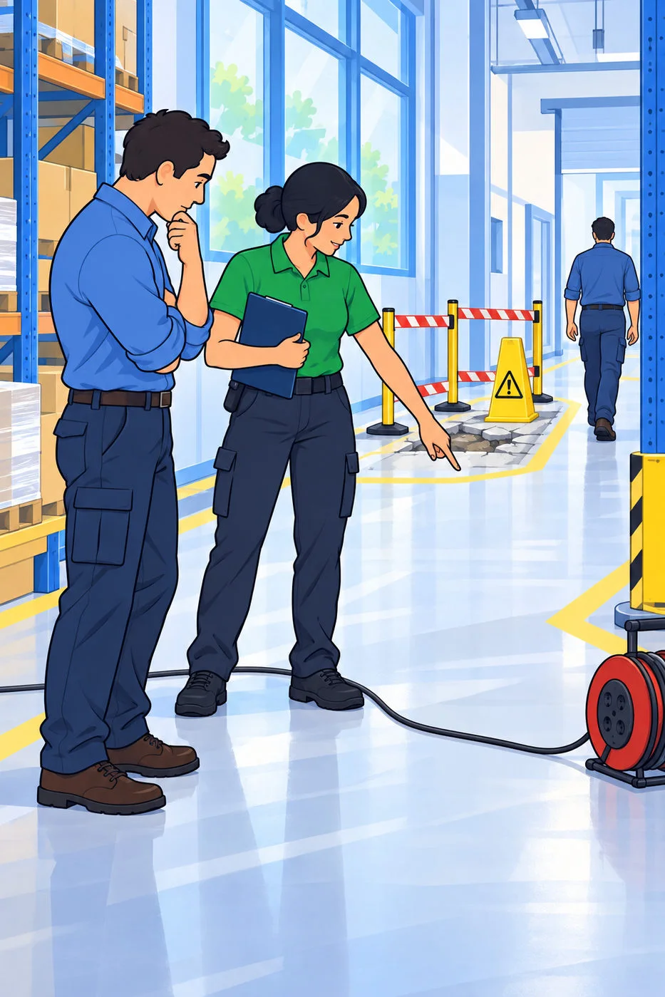 Illustration pédagogique SST : Prévenir avant l’accident