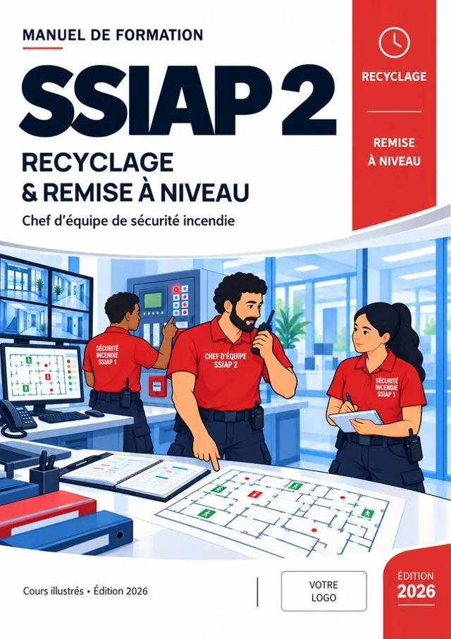 Couverture du manuel Recyclage / Remise à niveau SSIAP 2 avec l’emplacement de votre logo